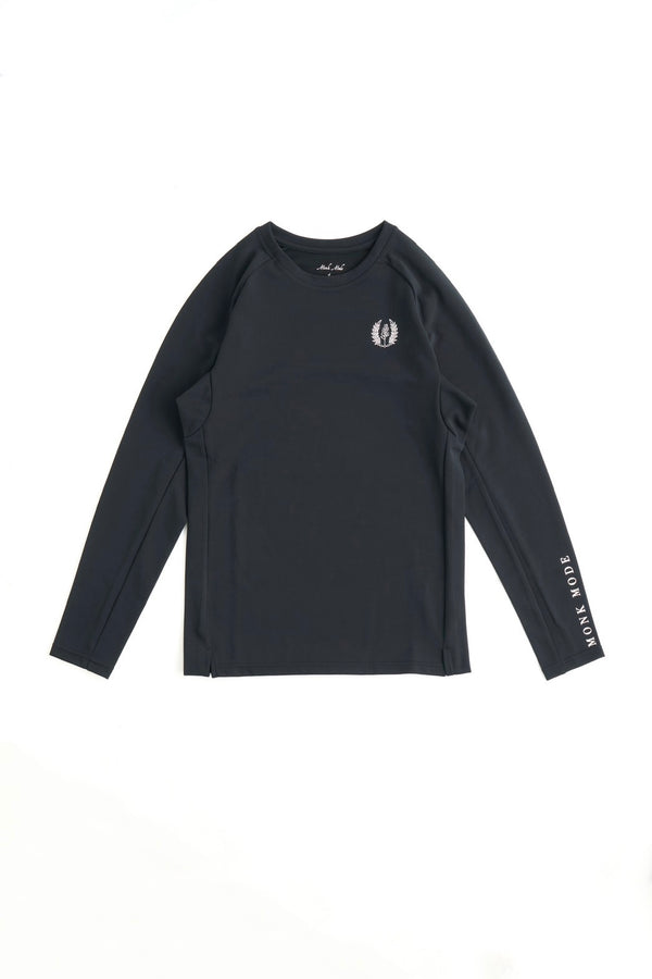 SPORTY LONG T-SHIRT - Black