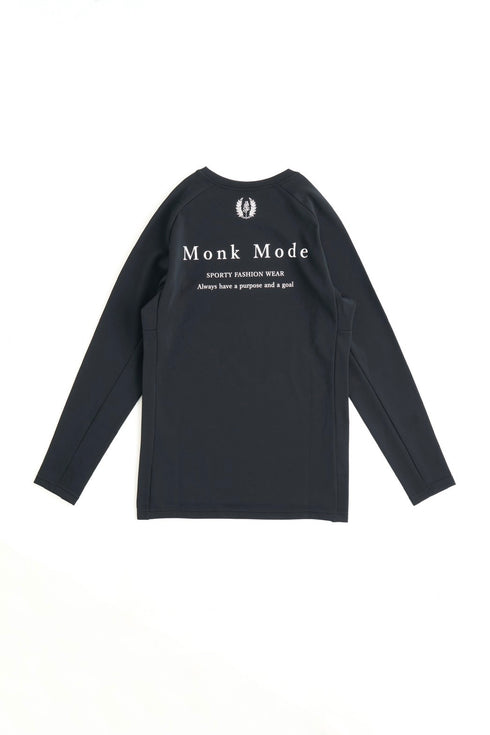 SPORTY LONG T-SHIRT - Black
