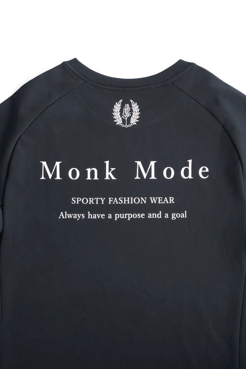 SPORTY LONG T-SHIRT - Black