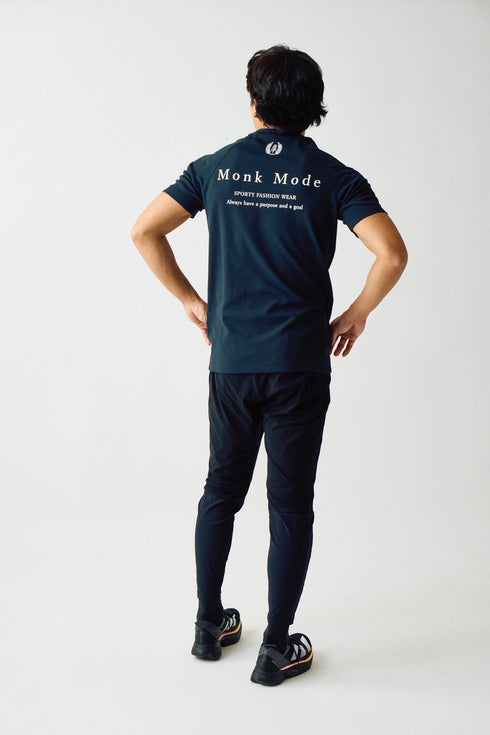 SPORTY SHORT T-SHIRT - Black