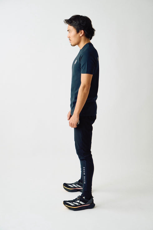 SPORTY SHORT T-SHIRT - Black