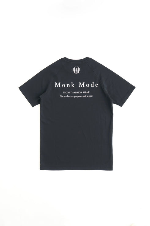 SPORTY SHORT T-SHIRT - Black