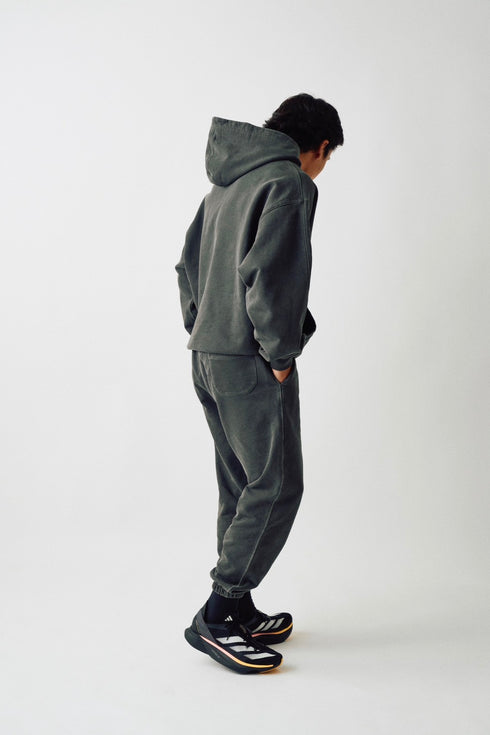 Heavyweight Sweat Hoodie - Washed Black