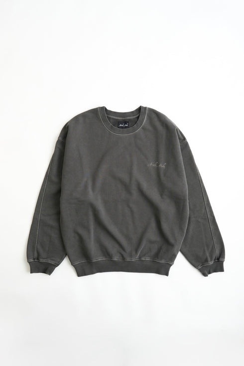 Heavyweight Sweat Crewneck - Washed Black
