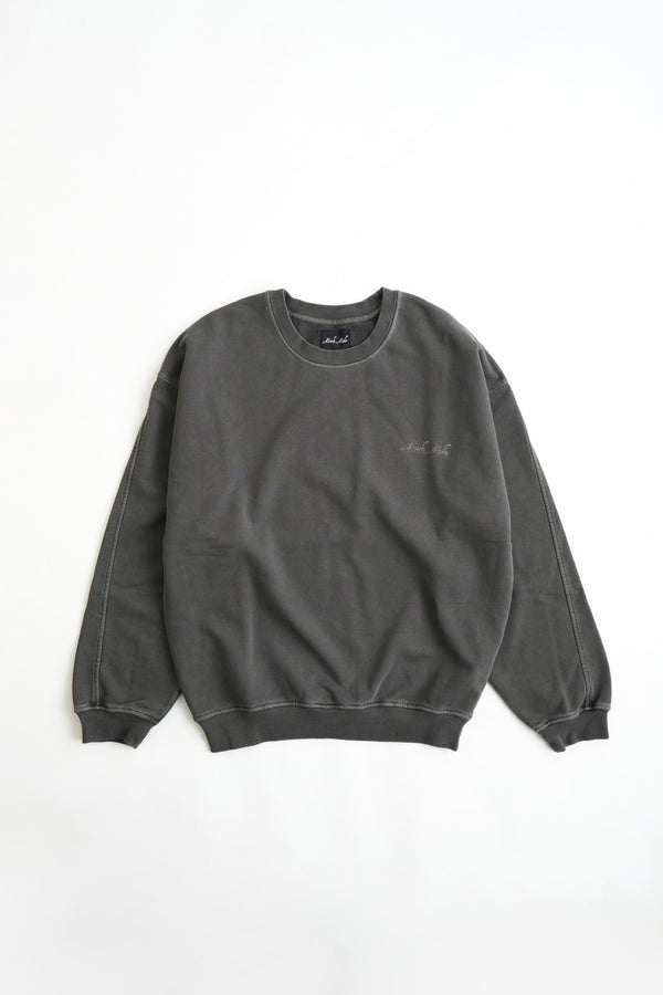 Heavyweight Sweat Crewneck - Washed Black